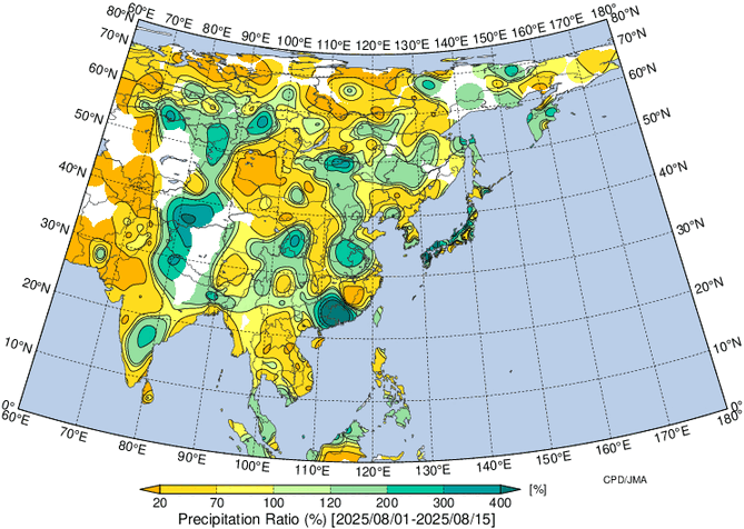 地域別天候図