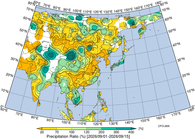地域別天候図