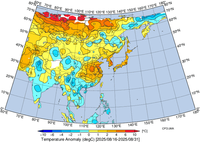 地域別天候図