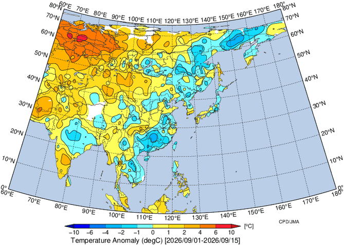 地域別天候図
