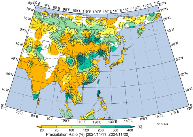 地域別天候図