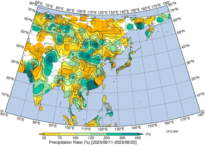 地域別天候図