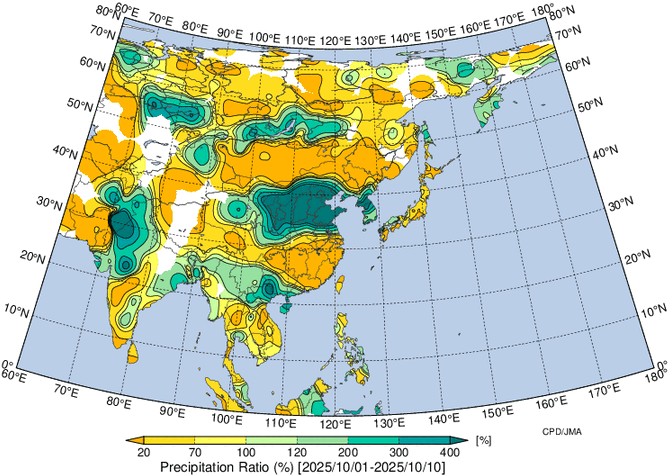 地域別天候図