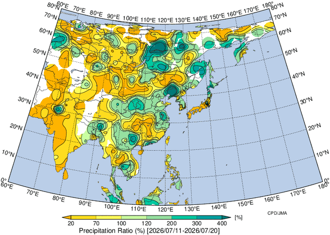 地域別天候図