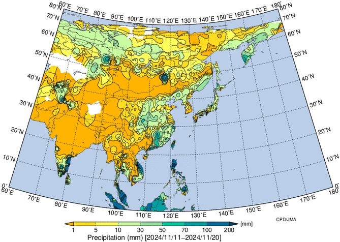 地域別天候図