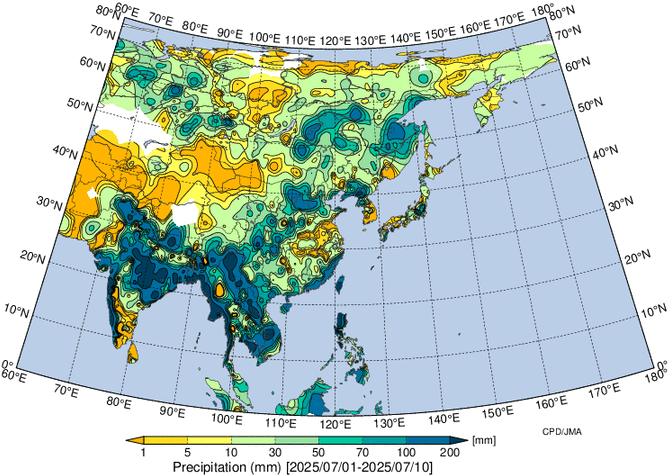 地域別天候図