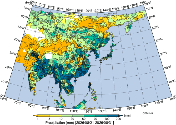 地域別天候図