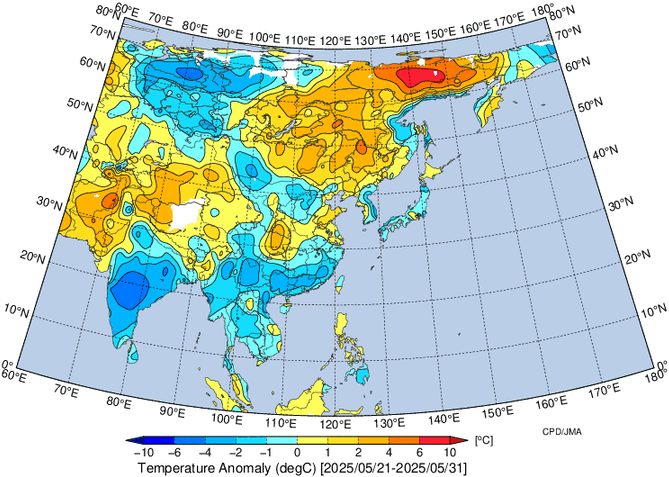 地域別天候図