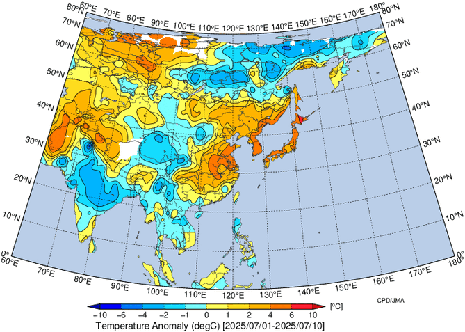 地域別天候図