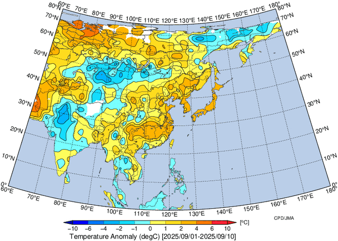 地域別天候図