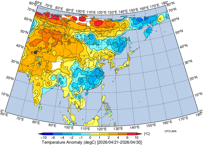 地域別天候図