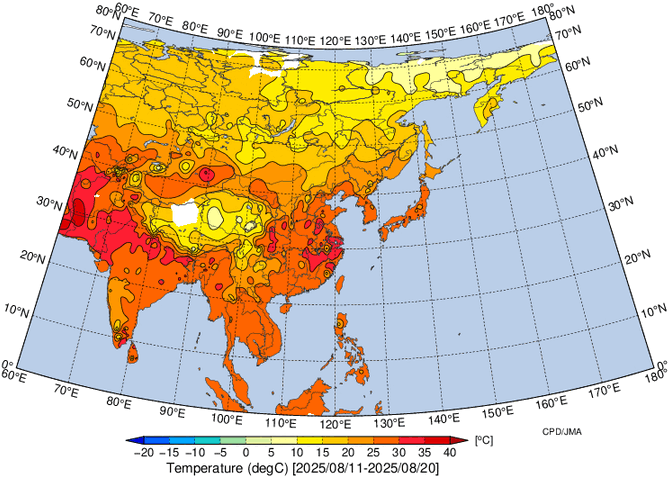 地域別天候図