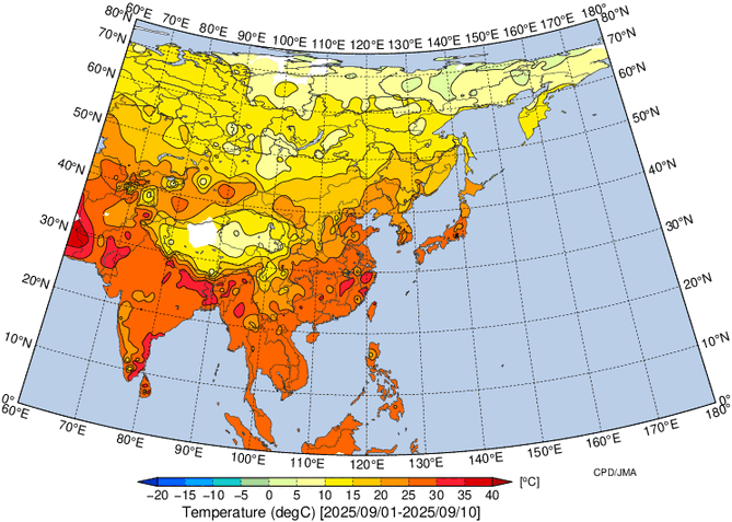 地域別天候図