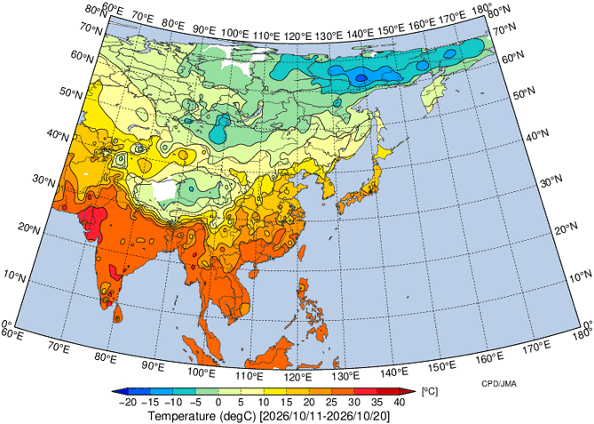 地域別天候図