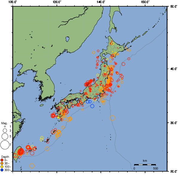 2024年04月08日の震源リスト
