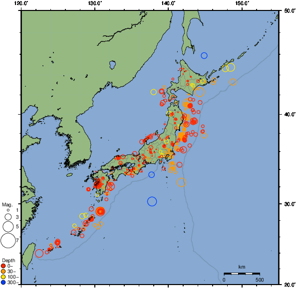 2026年03月18日の震源リスト