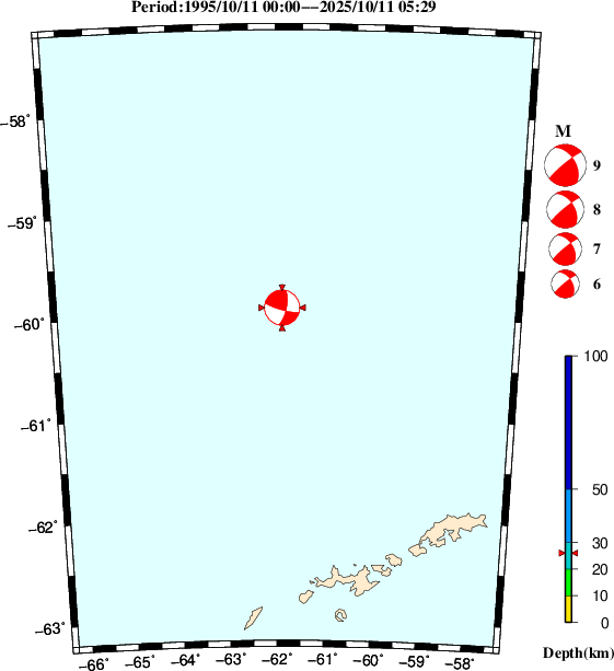 過去に起きた地震のＣＭＴ解