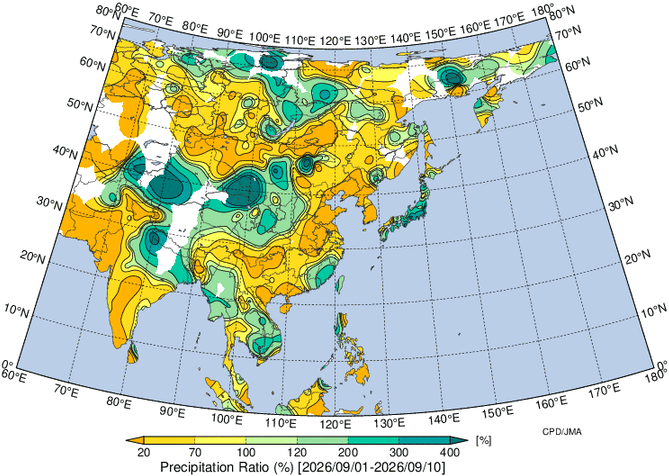 地域別天候図