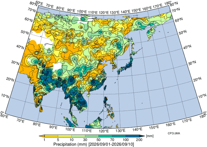 地域別天候図