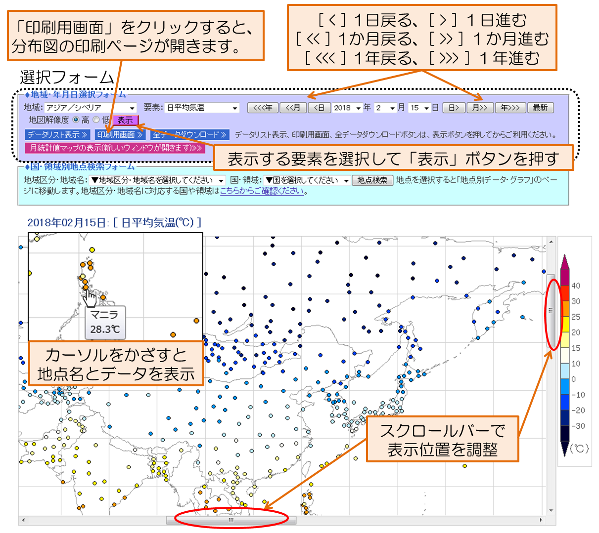 分布図の説明