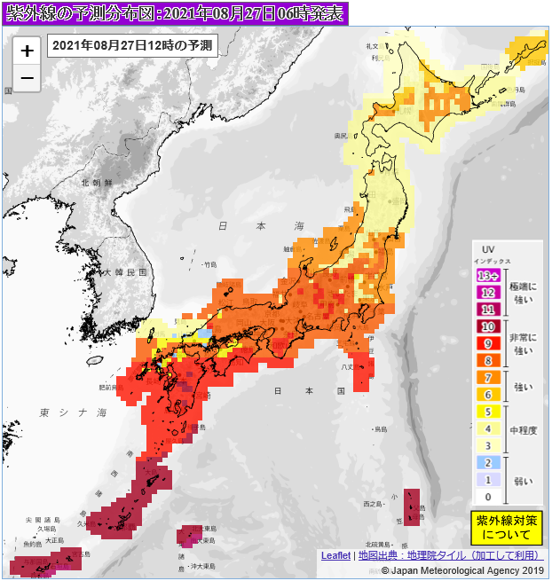 天気を考慮した予測分布図