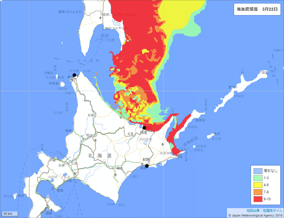 図2　潮位・海氷におけるMOVE-JPNの利用例