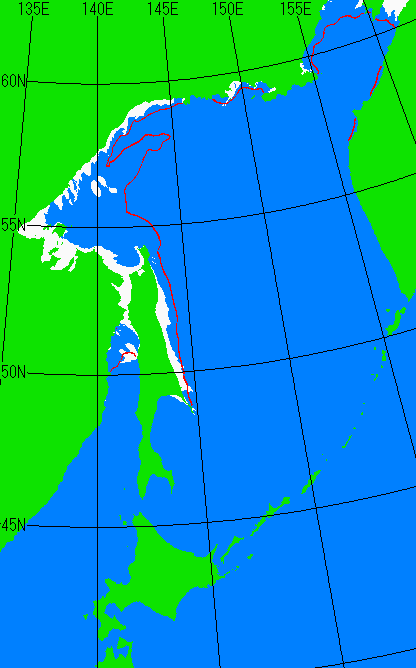 12月15日の海氷分布図