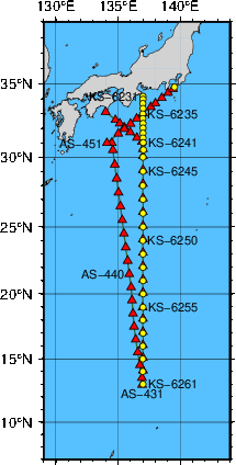 海洋観測点位置図