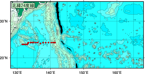 北西太平洋域測線図