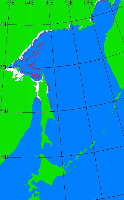 12月5日の海氷分布図