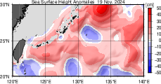 海面高度偏差 実況
