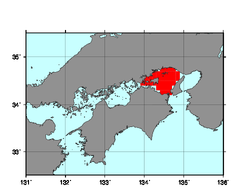播磨灘・備讃瀬戸(510)の海域範囲の図