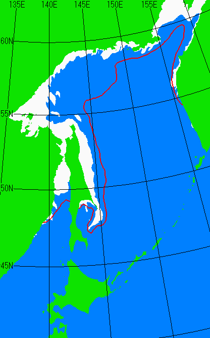 オホーツク海海氷解析図