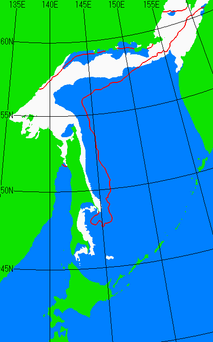 オホーツク海海氷解析図