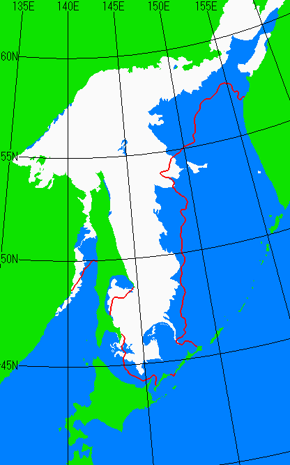 オホーツク海海氷解析図