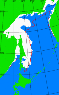 1月10日の海氷分布図