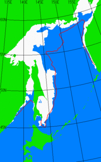 1月15日の海氷分布図