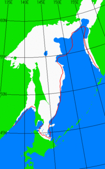 1月25日の海氷分布図