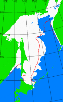 2月5日の海氷分布図