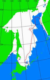 2月10日の海氷分布図