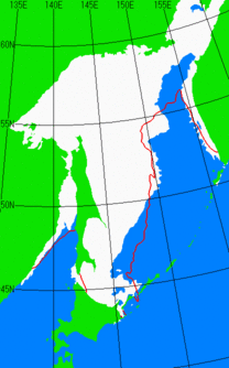 2月25日の海氷分布図