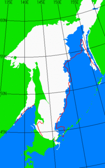 海氷分布図（オホーツク海全体）