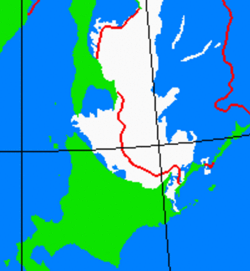 海氷分布図（北海道周辺）