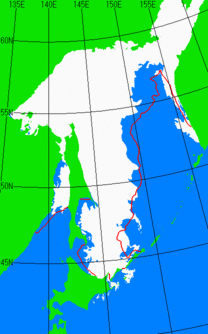 3月10日の海氷分布図