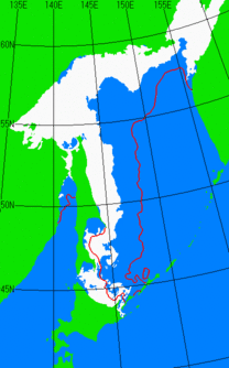 4月5日の海氷分布図