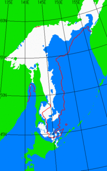 4月10日の海氷分布図