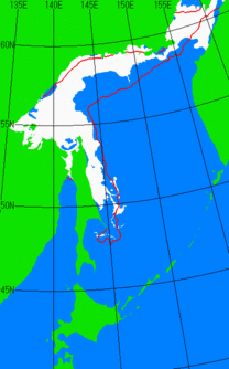 海氷分布図（オホーツク海全体）