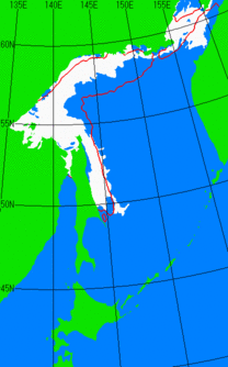 5月5日の海氷分布図