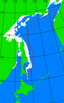 1月5日の海氷分布図