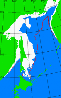 海氷分布図（オホーツク海全体）